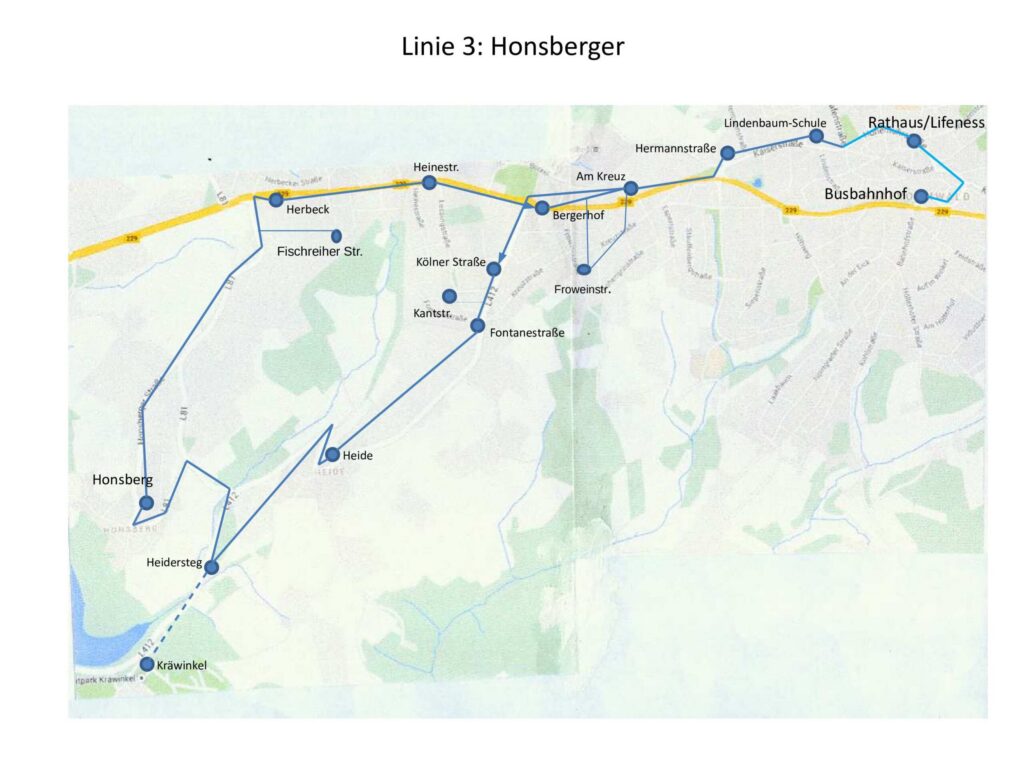 Streckenplan Honsberg