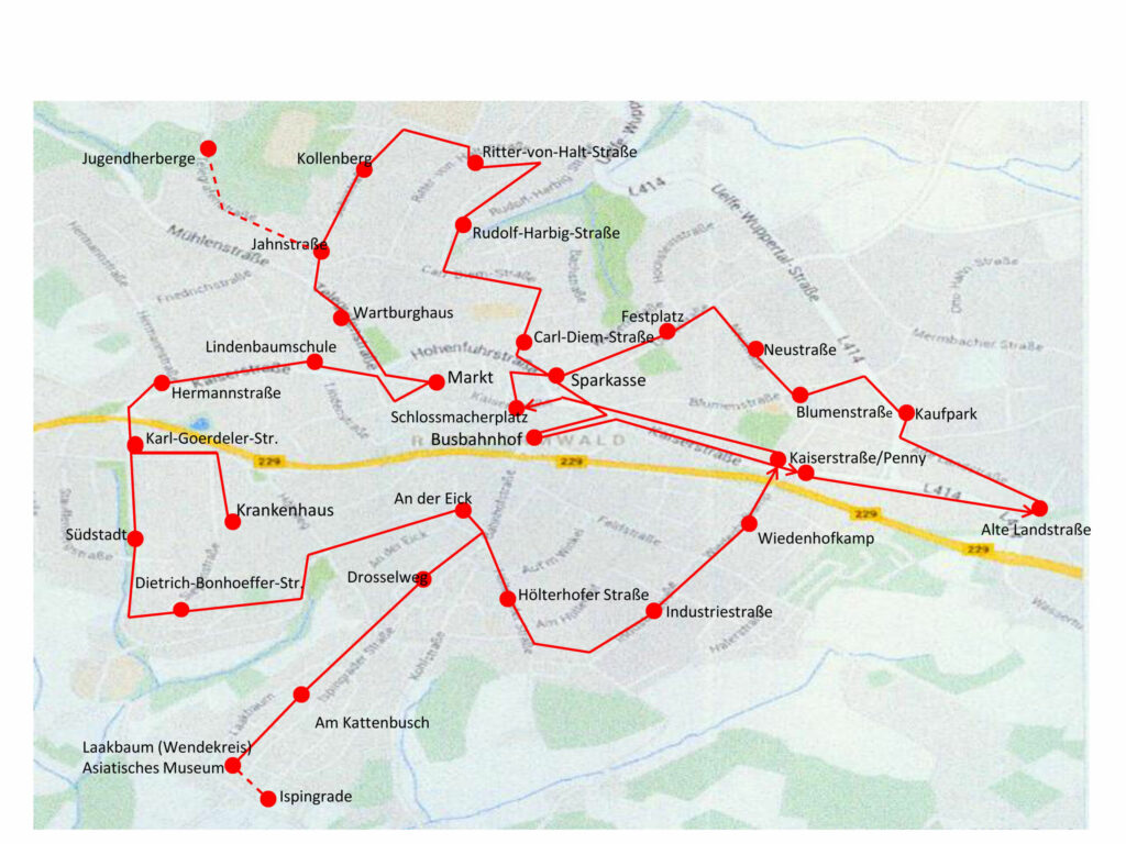 Streckenplan Linie 1